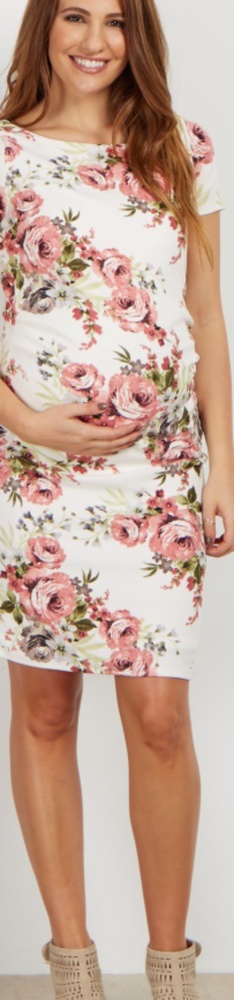 Pink Blush maternity dress